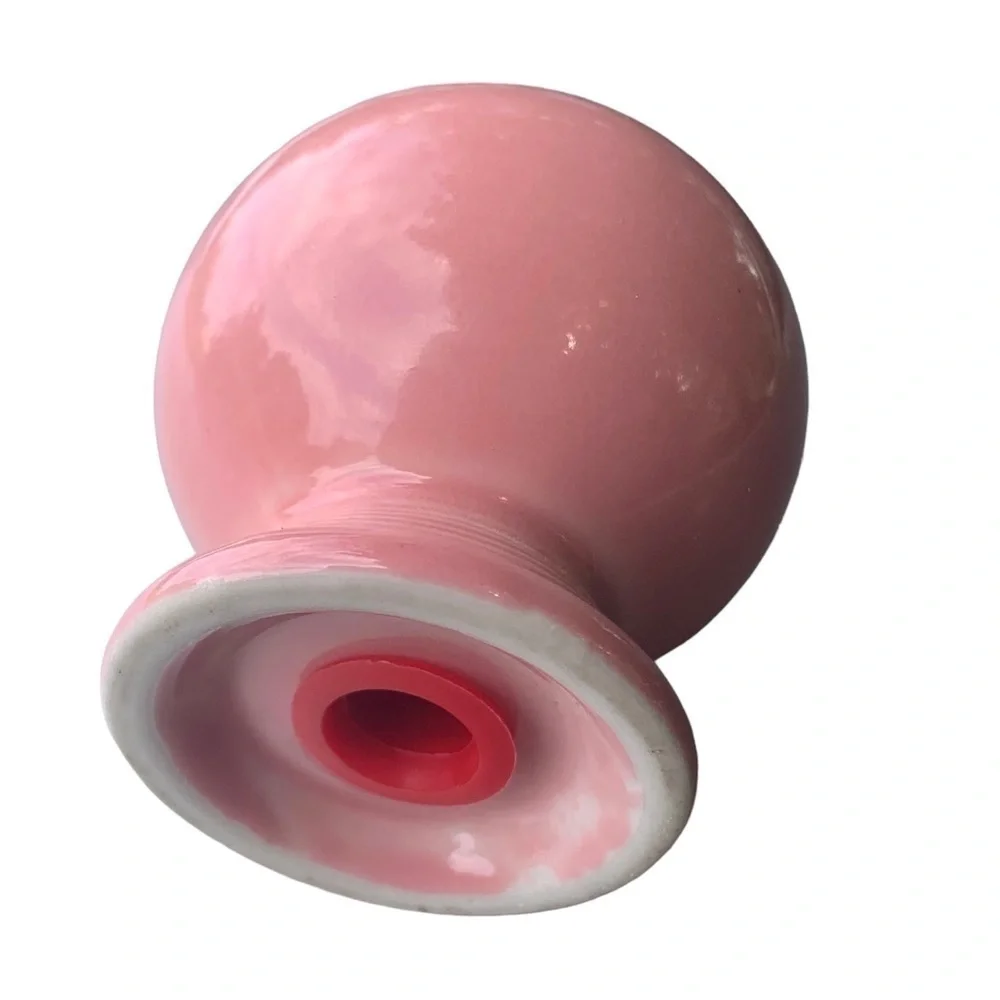 Vintage Fiesta Salt Pepper Shaker Homer Laughlin Retired Color Rose Pink Ball